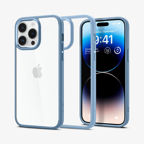 ACS04816 - iPhone 14 Pro Max Case Ultra Hybrid in crystal clear showing the back